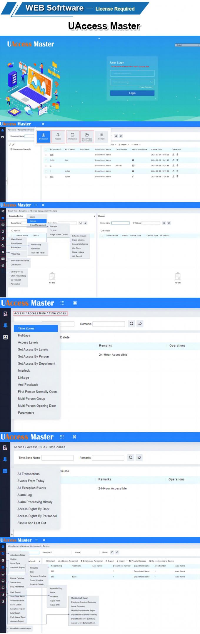 चेहरे और फिंगरप्रिंट और RFID कार्ड 3
